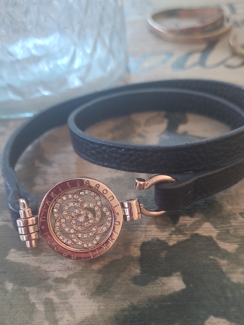 Nikki Lissoni InterchangeableLeather Wrap. Bracelet